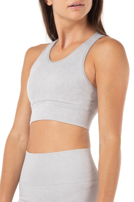 Kyodan Urban Seamless High Compression Crop Top Size M in Grey