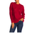 RXB Women's Acrylic Cable Knit Pullover Sweater In Red Size S