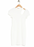 Elodie Ribbed Shoulder Mini Dress In White Size M fits as S