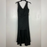 One One Six Sleeveless High/Low Crepe Dress In Black Size M