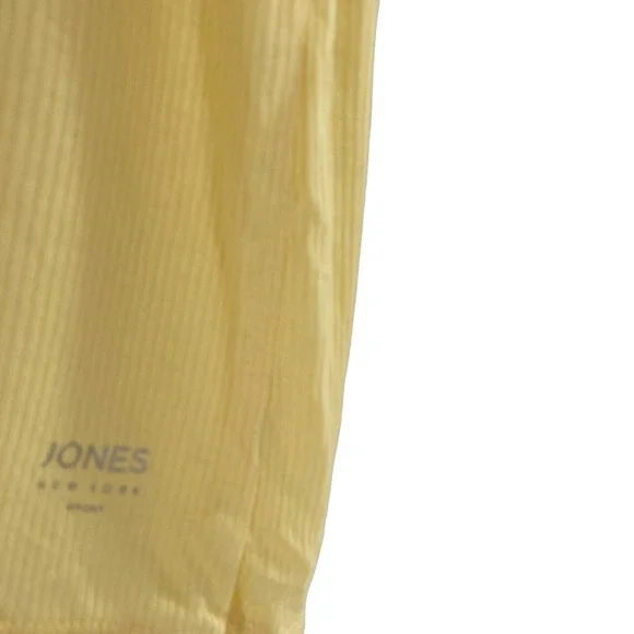 Jones New York Sport Rib Short Sleeve Activewear Top Women’s yellow S $42