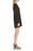 Rag and Bone Black Tunic Dress Women's Size Small  Long Sleeve Knit Cutout Back