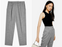 TOPSHOP  women's high rise  Tonic Kleo Pleated Crop Pants In Grey size 2
