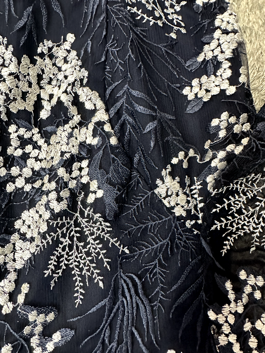 Phase Eight Women's Lace Fern Embroidered Dress Navy Floral Size 8US (12UK) $349