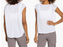 Zella T-shirt blanc Studio Lite Burnout pour femme Taille M Semi-Sheer Léger