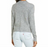 All In Favor Women's Funnel Mock Neck Long Sleeve Sweater Heather Gray Size L