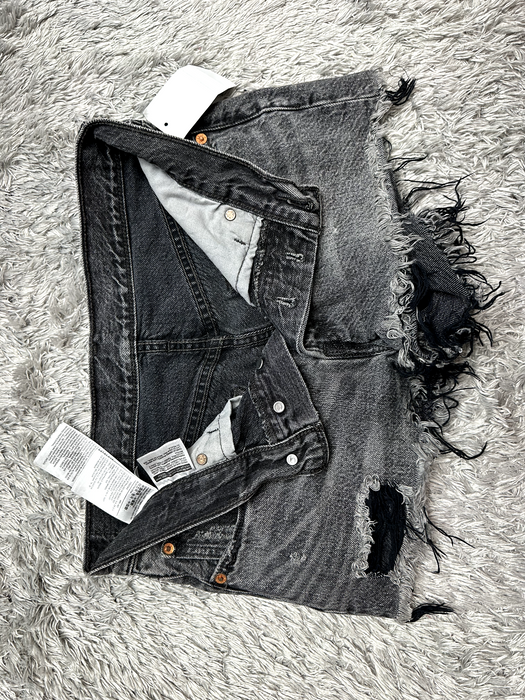Levi's Women's 501 Original Black Button Fly  Cutoff Shorts 26 NWT $69