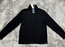 Perry Ellis Sweat-shirt en maille côtelée à quart de zip en maille noir taille M