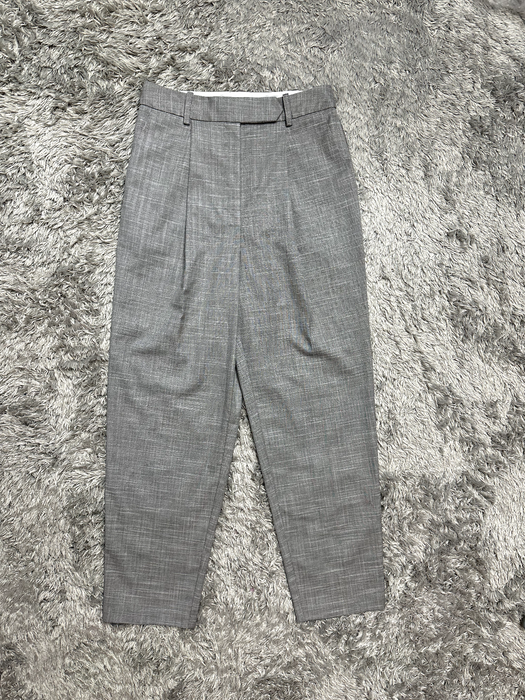 TOPSHOP  women's high rise  Tonic Kleo Pleated Crop Pants In Grey size 2