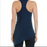 Cinq A Sept Cuerpo Tank Top Dylan Asymmetrical Blue Navy Lapis Size XS $279