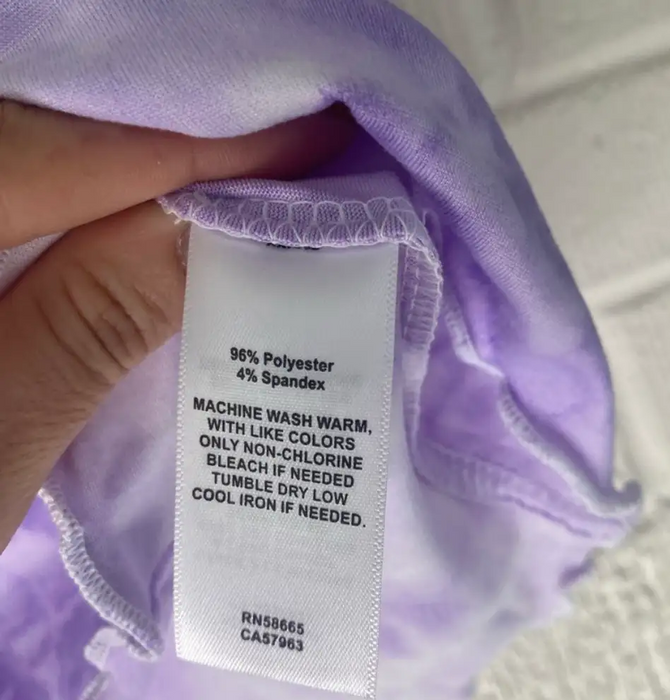 ABOUND  women's Tie Dye Button Front Top In Light/pastel Purple Size M