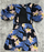 Robe fourreau florale à manches bouffantes pour femmes TOV en noir taille 40 S