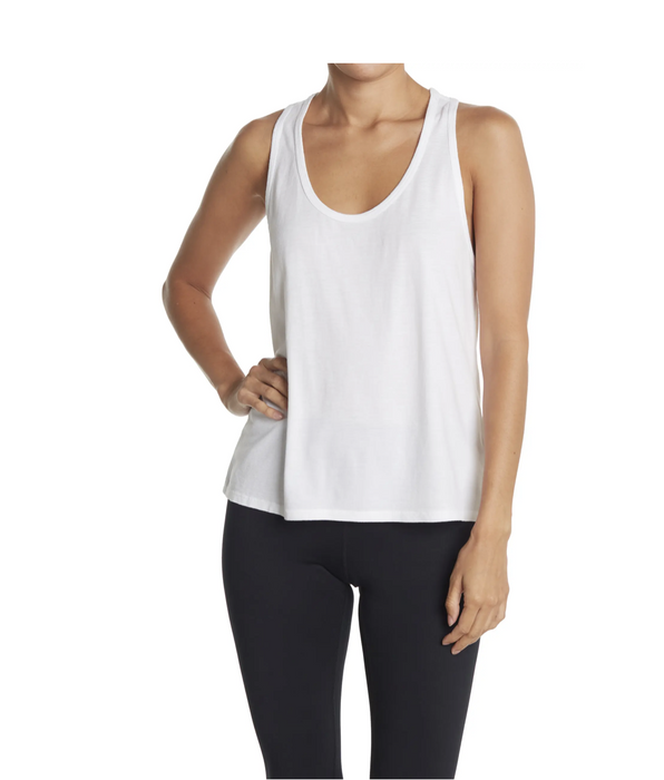 Z By Zella Serene Racerback Tank Top In White Size XS