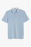 TED BAKER Doller Woven-collar Regular Fit Polo Shirt In Blue size 7 3XL