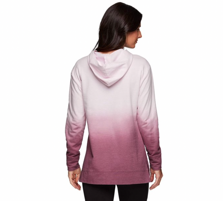 RBX Women's Live Life Active Pink Dip Dye Pull On Hoodie Size S/P