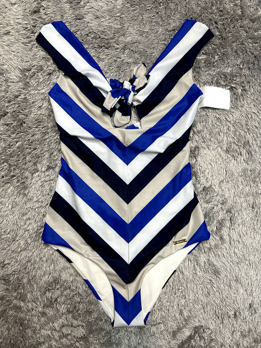 Saha Swimwear Aurora One Piece In Marine Stripes Size S $156