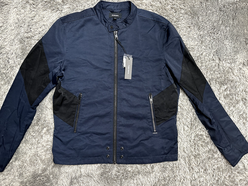 Diesel menJ-Gulf Regular-Fit long sleeve light Jacket size XXL navy fits SMALLER
