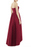 Alfred Sung Strapless High Low Satin Gown Dress Burgundy Size 10 NWT