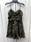 Abound Floral Ruched Fit & Flare Dress size L in green