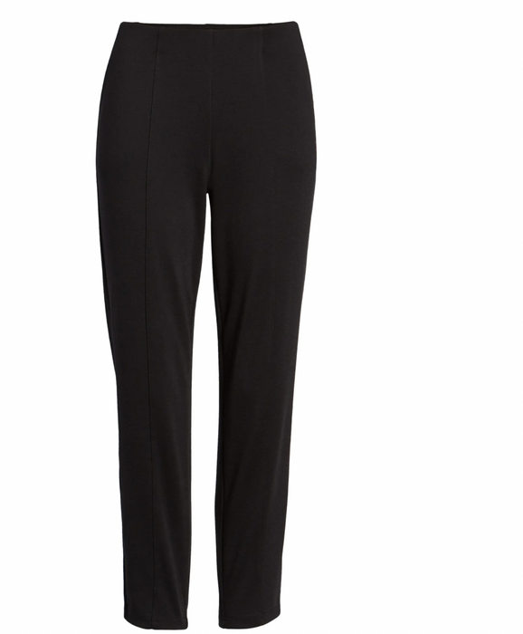Hue Seamed Luxe Ponte Skimmer Leggings Black Size S