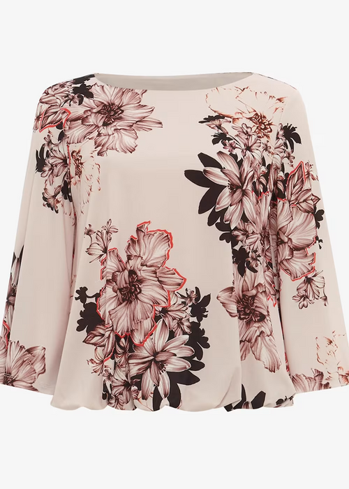 Phase Eight  Thea Floral Print Top in pink size 14