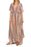 MELLODAY Robe longue rayée à manches flottantes pour femmes Taille S