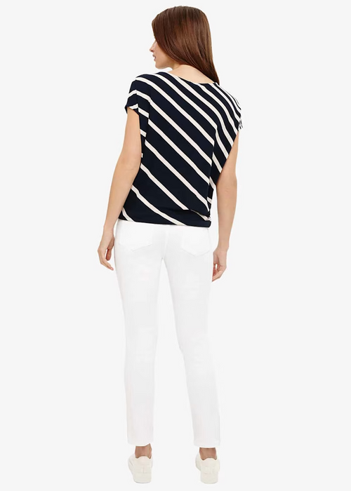 Phase Eight women's Billie Button Hem Jeans white $148 size 8