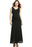 Kimi + Kai Tilda Maternity Lace Trim Mermaid Maxi Dress Size S in black