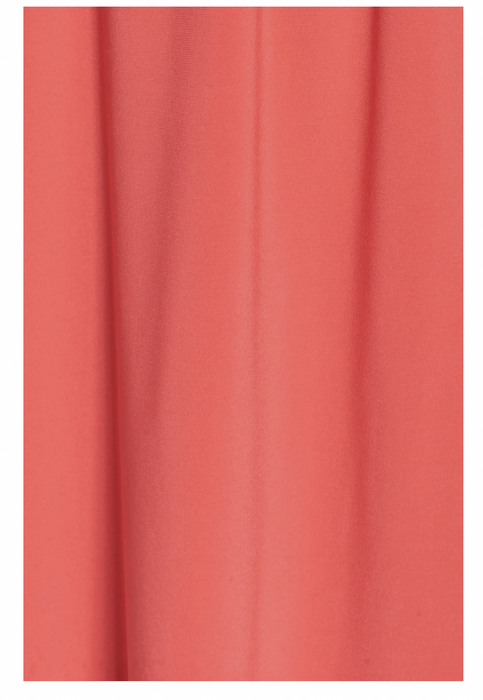 Adrianna Papell Twist Neck Jersey Blouson Knee Dress Geranium Red Size Petite 4