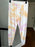 Topshop Women's Slim Fit Tie Dye Jogger Pants sz 10 in White Yellow Pink $48