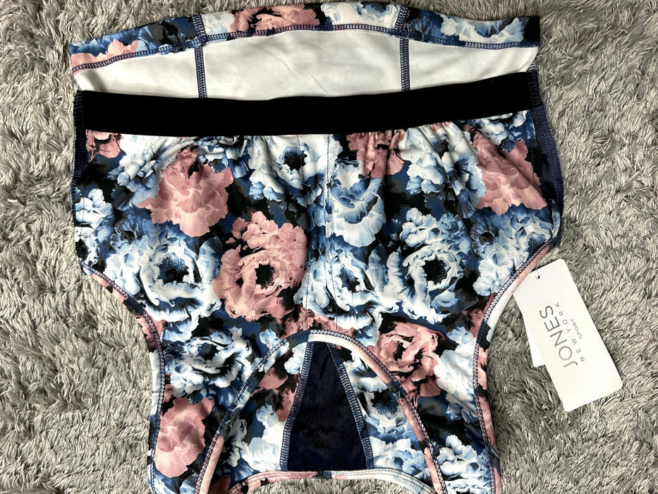 Jones New York Sport Womens Sports Bra Top Removable Pads floral Size Large NEW