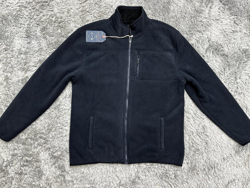 Weatherproof Vintage Faux Shearling Lined Funnel Neck Jacket Dark Navy Size L