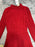 Ever New women Delphine Pleated A-Line Dress mock neck in red size 2