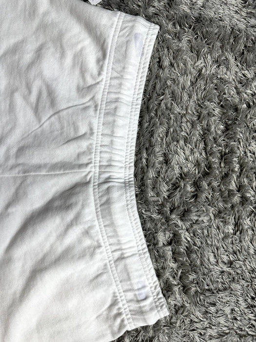Abound Fleece Knit Organic Cotton Shorts In white  Size M