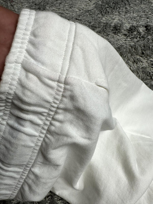 Abound Fleece Knit Organic Cotton Shorts In white  Size M