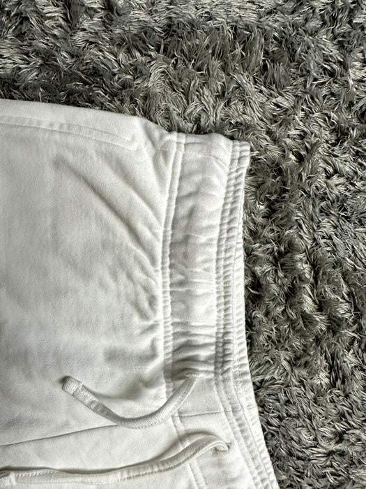 Abound Fleece Knit Organic Cotton Shorts In white  Size M