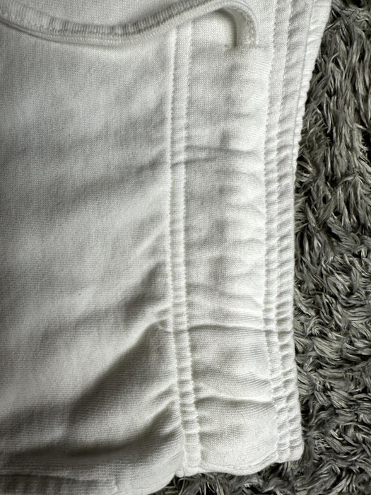 Abound Fleece Knit Organic Cotton Shorts In white  Size M