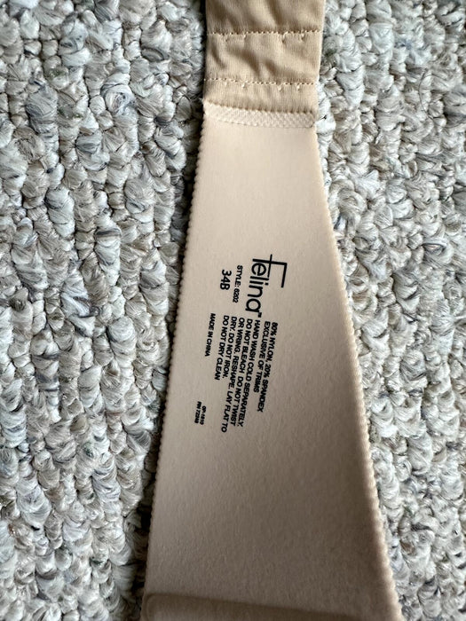 FELINA 'Hint of Skin 6202' Underwire Strapless Bra size 34B