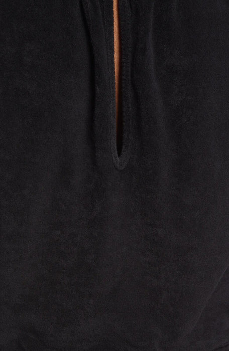 WAYF Woman's Hayden Padded Shoulder Terry Jumpsuit Beige Ecru Size XL