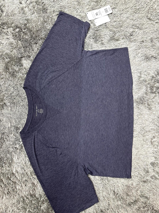 Harmony Balance crop short sleeve yoga tee Top in Velvet heather size XL $48