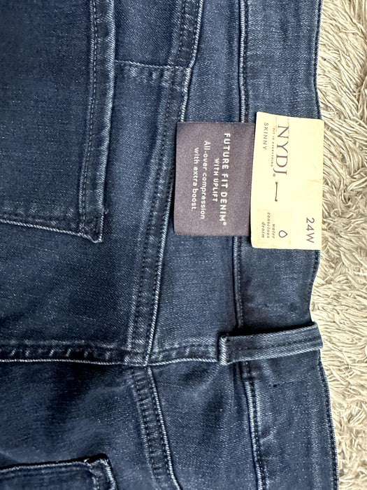 NYDJ women's Alina Uplift Skinny Jeans Plus Size 24W in blue $139