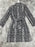 Robe en soie à imprimé serpent Rebecca Taylor pour femmes, noir délavé, taille 8 (450 $ TNO)