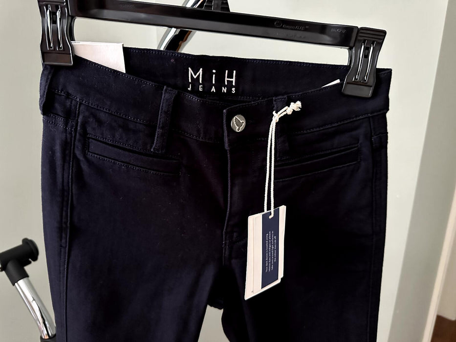 MiH Jeans Women's Ellsworth High Rise Skinny Leg Jeans Dark Indigo Size 24 $275