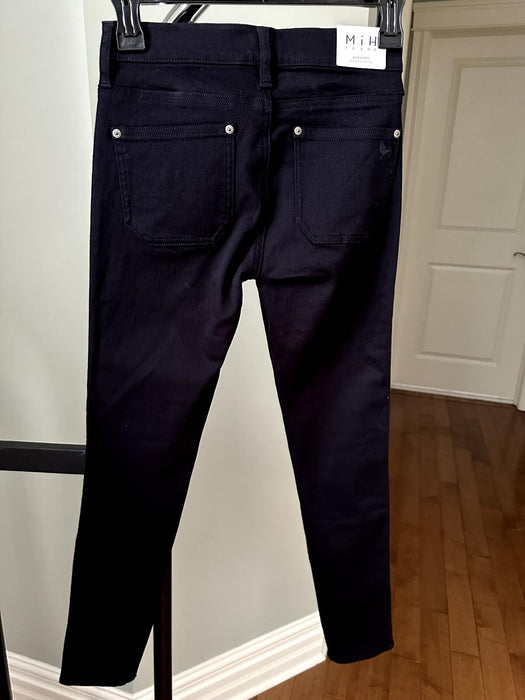 MiH Jeans Women's Ellsworth High Rise Skinny Leg Jeans Dark Indigo Size 24 $275