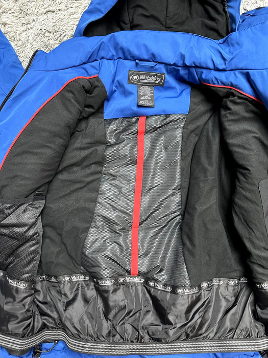 WETSKINS Predator Insulated Hooded Parka Jacket in blue $229