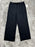 TREASURE & BOND Pantalon de survêtement court pour femmes, ourlet brut, noir, taille S