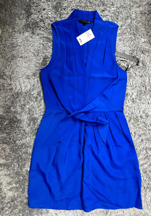 Felicity & Coco women's sleevless Cobalt Blue Tie front dress size S/P $98