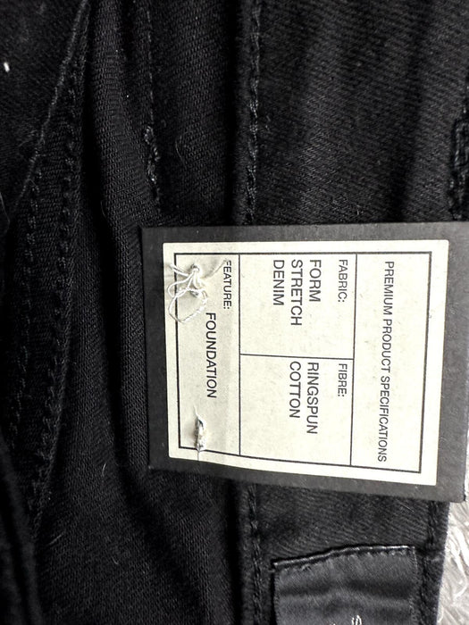 Neuw Men's Iggy Skinny Fit Tapered Jeans Black Denim Size 32x32 NWT