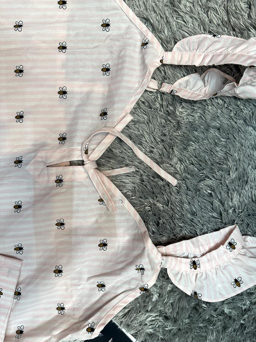 Kate Spade New York  2-Piece Striped Bee-Print Pyjama SetNWT size M Xmas