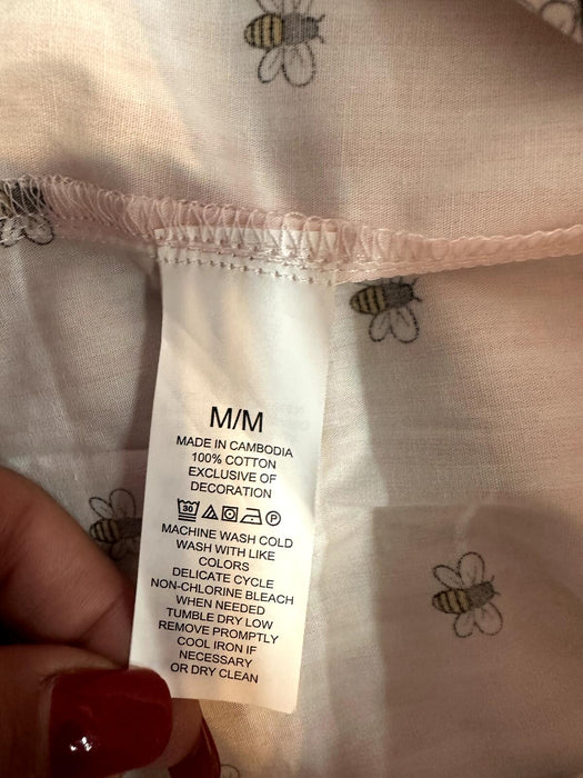 Kate Spade New York  2-Piece Striped Bee-Print Pyjama SetNWT size M Xmas